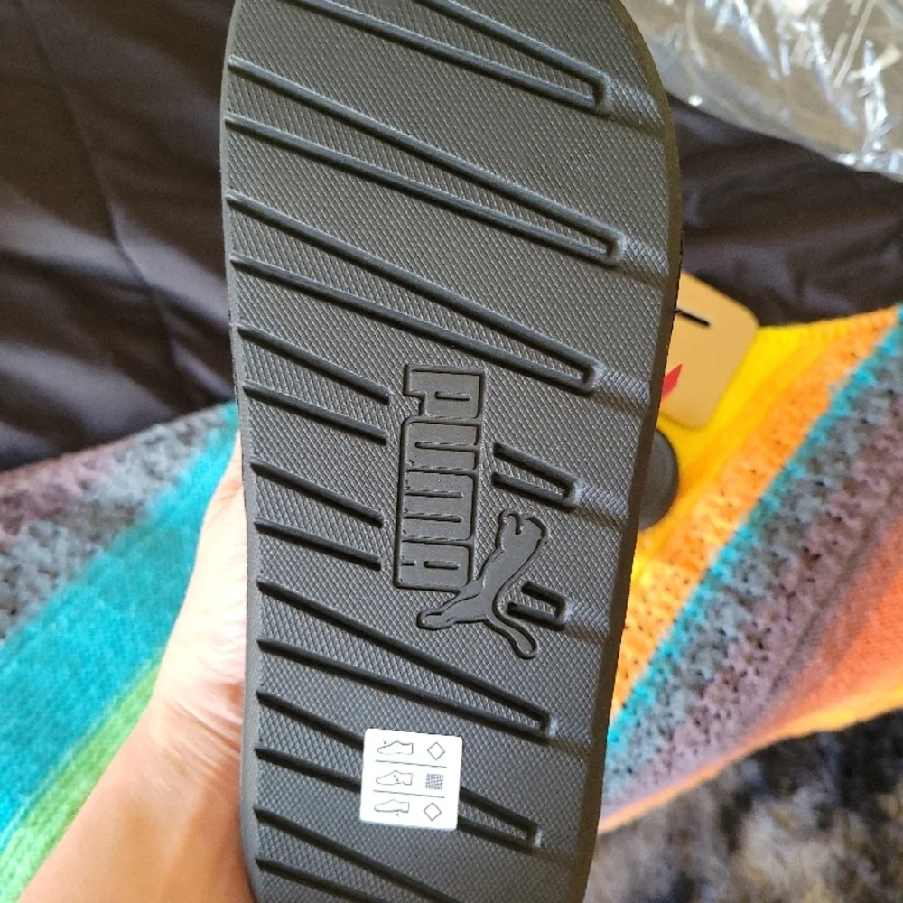 COPY - Puma Black Slide Sandals - Picture 2 of 6